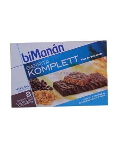 Komplett Bimanan crunchy chocolate bars 8 Units