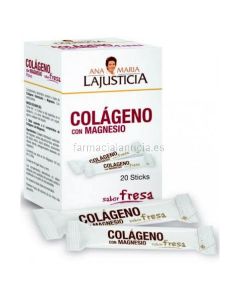 Ana Maria Lajusticia Collagen with Magnesium Strawberry Flavor 20 Stick