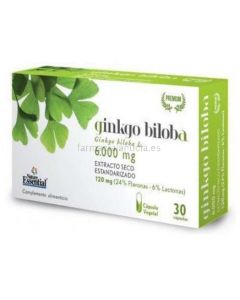 ⭐️ GINKGO BILOBA ⭐️ 6000mg Nature Essentials 30 capsules