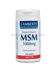 LAMBERTS MSM supplement 1000 mg methylsulfonylmethane 120 tablets