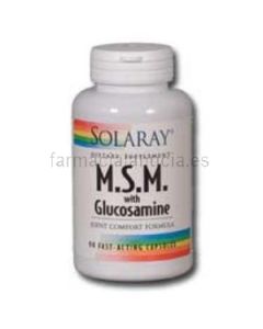Solaray MSM and GLUCOSAMINE 90 capsules
