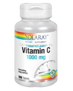 Vitamina C ❇️ 1000mg 100 comprimidos ⭐️ [SOLARAY]